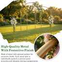 Metal Arch Backdrop Stand 7.2FT+6.6FT+6FT: Wedding Arch Frame for Ceremony Balloon Arch Stand for Birthday Anniversary Wedding Party Baby Shower