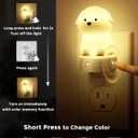 L LOHAS LED Plug in Night Light for Kids, 3D Cute Puppy Night Lights with Dusk to Dawn Sensor, RGB+Soft White 3000K Dog Night Light, Christmas Birthday Gift Nightlight for Kids, Room Decor
