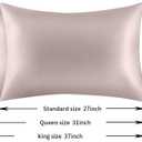 100% Mulberry Silk Pillowcases Set of 2 for Hair and Skin and Super Soft and Breathable King Size Nature Silk Pillowcases (King, Apricot Gray)