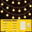 100 LED Hanging String Lights for Classroom 33ft Plug in Fairy Lights with 8 Modes, Warm White String Lights for Classroom Decor, Teacher Supplies, Bulletin Board, Wall Display & School Decorations