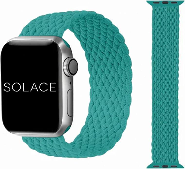 Solace Bands Imperium V2 Loop - Compatible with Apple Watch Bands Stretchable Sport Loop Band for Women and Men, iWatch Bands for 38mm 40mm 41mm 42mm 44mm 45mm Ultra, SE and Series 8 7 6 5 4 3 2 1 (38/40/41MM - XS, Black)