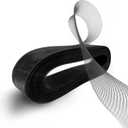 TopTrimming 50 Yards 3" Stiff Horsehair Braid (Black) Polyester Boning for Sewing Wedding Dresses, Dance Gowns and Accessories