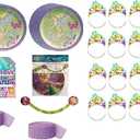 MHkdsai 120 Pcs Fairy Party Supplies 7 Inch 6 styles Fairy Plates Disposable Plates Fairy Party Decorations for Birthday Party Favors, Pack of 2