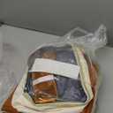 Polish Organizer Holds 35 Bottles & Nail Lamp, Nail Organizers and Storage, Double Layer Nail Bag with Handle & Shoulder Strap for Travel, Nail Supplies Organizer for Manicure Kit (Brown+Beige