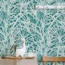 Tempaper Green Grassroots Removable Peel and Stick Wallpaper, 20.5 in X 16.5 ft, Made in The USA