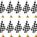 WXTWK 12 Pack Checkered Black and White Racing Desk Flag Small Mini Race Car Office Table Flags with Stand Base Decorations