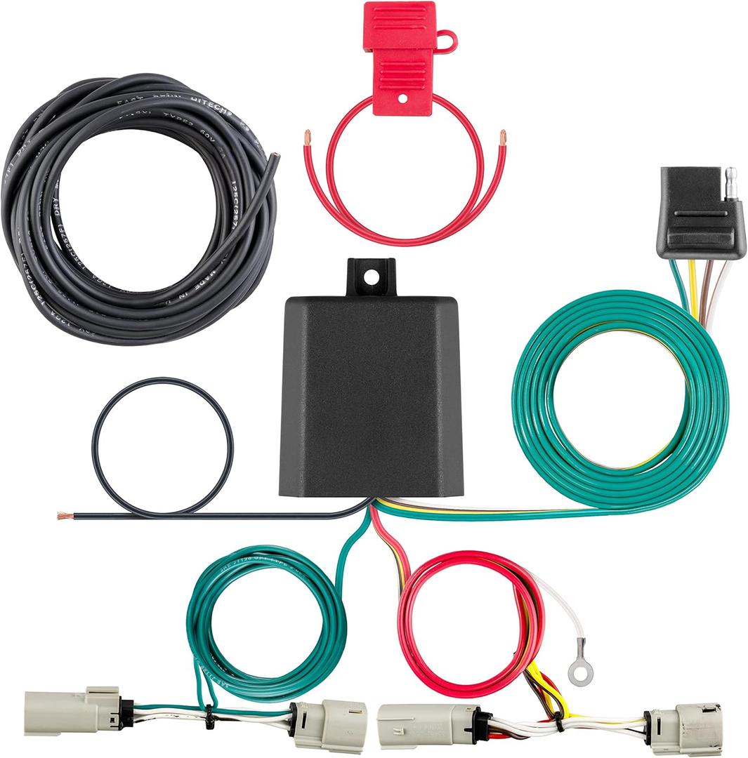 CURT 56471 Vehicle-Side Custom 4-Pin Trailer Wiring Harness, Compatible with Select Bronco
