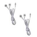 Durable TENS Lead Wires 2.35mm Shielded Plug TENS to 3.5mm Snap Electrode Wires for TENS Unit, VOVOU Standard Electrodes Wire Replacement for TENS EMS Massager Electric Muscle Stimulator(2 Packs)