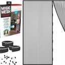 Magic Mesh Double Door- Hands Free Magnetic Screen Door, Fits French & Sliding Doors 75 in x 83 in