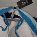 Daci Bandeau Tankini Swimsuits for Women - Two Piece Ruched Tummy Control Bathing Suit Strapless Swimwear with Bottom, Size M