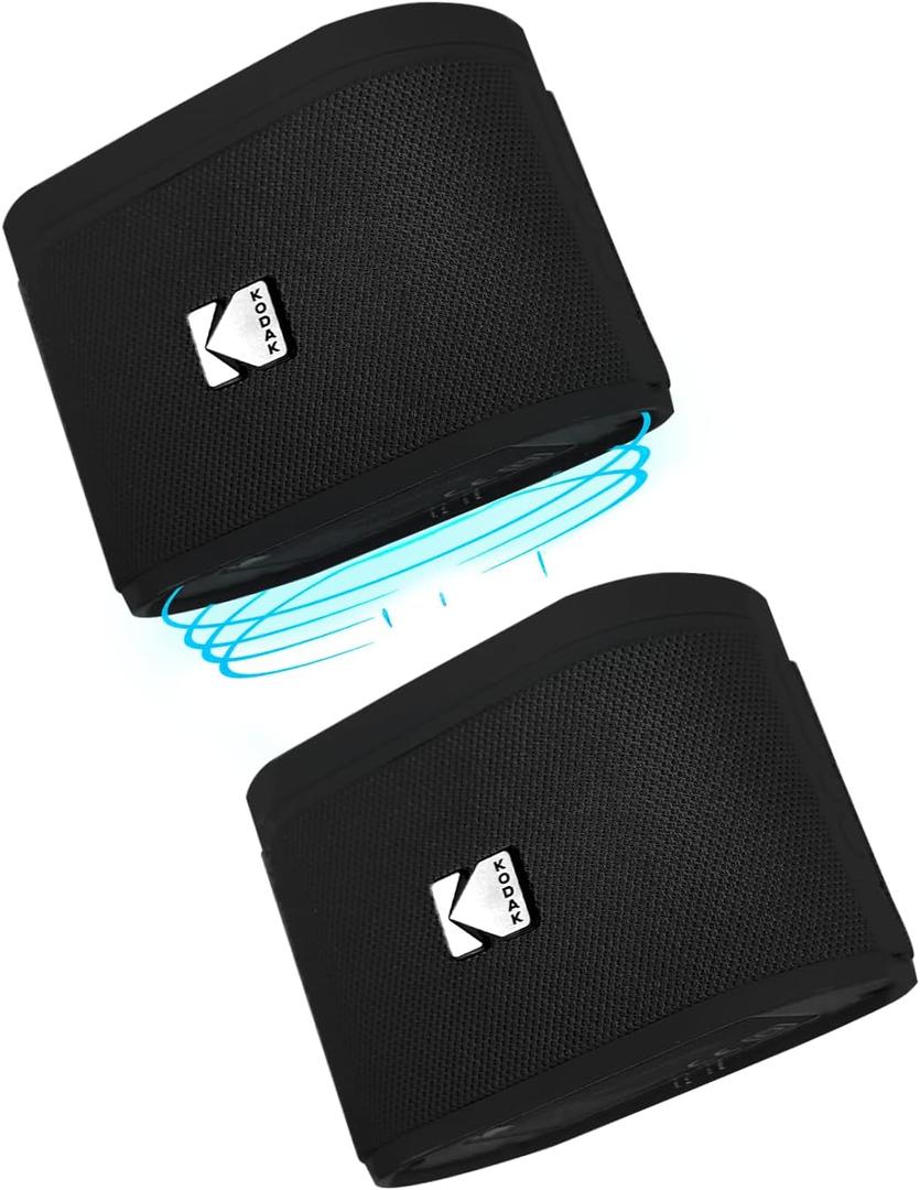 KODAK SOUNDBRIX Magnetic Splittable Bluetooth Speaker Water Resistant Durable & Portable Speaker 5H of Play USB C Wireless Connect Upto 100 Speakers Home Party Travel Speaker Christmas Gifting