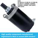 Ezamintaly Starter Motor for Kohler Engine 15-23HP for John Deere Sabre LT150 LT160 for Scotts S2348, 25-098-04 25-098-05 25-098-06 25-098-07 2509804 2509805 2509806 2509807 AM130407 AM132818