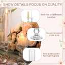 Havawish 12 Pack Hurricane Glass Taper Candle Holders, 13.8" Clear Candlestick Holders with Open Ended Glass Sleeves, Windproof Table Centerpieces for Wedding Party Dining Event Home Decor