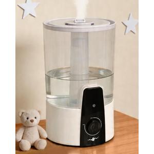 Humidifiers for Bedroom,1.06Gal(4L) humidifier for baby Dishwasher-Safe Tank Easy Clean,3-in-1 Humidifier & Aroma Diffuser & Night Light,Top Fill,360 Ultra-Fine Spray,Auto Shut-Off,Home,Nursery,White