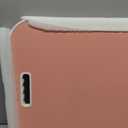 FISYOD Foldable Laptop Table, Portable Lap Desk Bed Table Tray, Laptop Stand with Cup Holder & Tablet Slot & Lifting Handle for Working Writing Drawing & Eating (Pink)