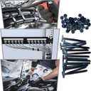 2 x 2026 upgraded heavy-duty self-locking nylon cable ties with uv protection for car repair, home, and cable management (100)
