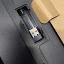 QUASIO Wireless Keyboard, 2.4G FullSized Ergonomic Wireless Computer Keyboard with Wrist Rest for Windows, Mac OS Laptop/PC/Desktop/Notebook(Black)