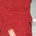 oten Women's Elegant Ruffle Trim One Shoulder Summer Wedding Guest Cocktail Party Short Dresses (Red, L)