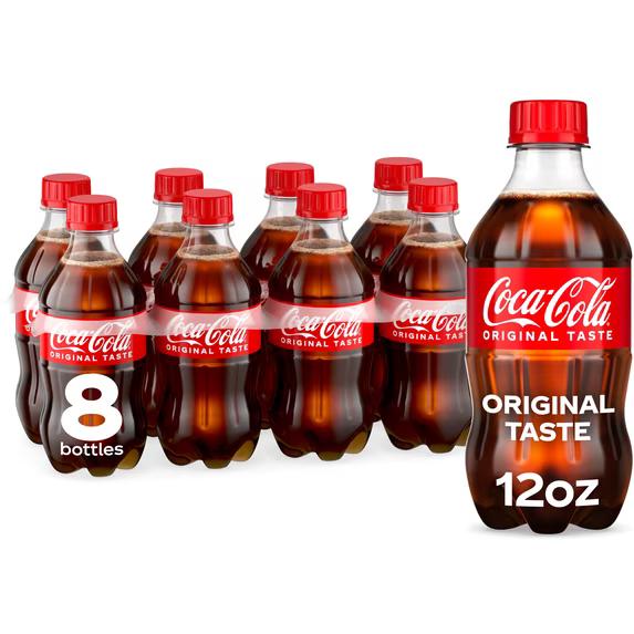 Coca-Cola Soda Pop Bottles, 12 fl oz, 8 Pack
, Best By Jun 15 2026