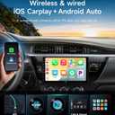 Car Radio Stereo for Toyota Corolla 14-16, Wireless CarPlay Android Auto | 10.2 Inch IPS HD touchscreen, 64G storage, 5G WiFi GPS, Bluetooth FM AM SWC, plug-and-play, 1080P backup camera