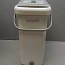 JOYMOOP Mop and Bucket with Wringer Set, Flat Squeeze Mop with Bucket (X-Large), Dust Mop for Wall Cleaner with Long Handle, Microfiber Mop - White Bucket with 3 Reusable 15" Pads