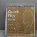Jool Baby Quick Flip Toilet Seat with Built-in Potty & Splash Guard for Toddler Training, Slow Close (Round)