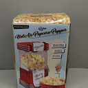 Nostalgia Retro Hot Air Popcorn Maker  12 Cups Oil Free Popping  Countertop Machine with Measuring Cup  Healthy Snacks & Movie Nights  Red