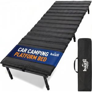 hazli Portable Car Bed for SUV Camping - Adjustable Sleeping Platform 52"–72" to Fit Most Vehicles, Adjustable Legs, 5-Minute Tool-Free Setup, Cot