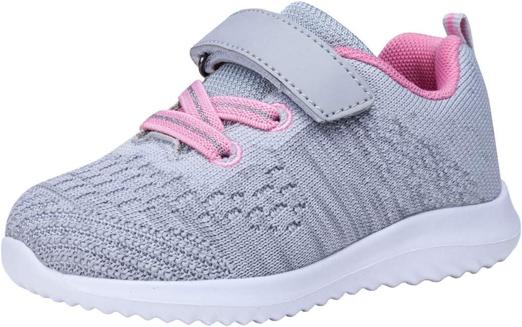 COODO Toddler/Little Kid Boys Girls Shoes Running Sports Sneakers (10 Toddler,Lt.Grey)
