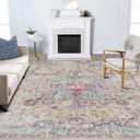Washable Area Rugs 8x10 Teal Beige