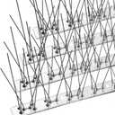 Bird Spikes with Stainless Steel Base, Durable Bird Spikes Arrow Pigeon Spikes Fence Kit for Keeping Small Bird, Crows and Woodpeckers Away, Covers 3.4 Feet(1.04m)