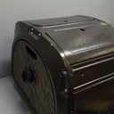 Giraffe Tools SW5-100ft Metal Hose Reel Box, 100 ft Rubber Hose Garden Hose Storage Heavy Duty Reel Hideaway, Crank Handle, 100ft 5/8" Hose, Green