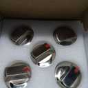 AMI PARTS DG64-00473A Gas Stove Knobs Compatible with Samsung Stove Knobs Replacement NX58F5700WS NX58K7850SS NX58H5600SS NX58J7750SS NX58H5650WS Range Burner Dial Knob(5pcs) (Silver)