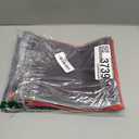 HRX Package Nylon Mesh Cosmetic Bags Zippered, 6PCS A5 Makeup Travel Cases Organizer Pouches for Purse Diaper Bag Office Stationery (7x9.4 inch) (Grey, Red, Blue)