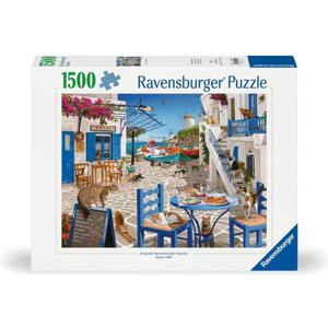 Ravensburger Cats of Mykonos 1500 Piece Jigsaw Puzzle | Great Group Activity | Renowned Brand | FSC-Certified Material