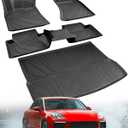 2014-2025 Floor Mats for Porsche Macan, All Weather Cargo Liner for Macan S/Turbo/S Diesel/GTS, Automotive Trunk Carpet Tech, Car Accessories Black 2015 2016 2017 2018 2019 2020 2021 2022 2023 2024