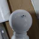 DHP Bombay Metal Platform Bed with Parisian Style Headboard and Footboard, Adjustable Base Height for Underbed Storage, No Box Spring Needed, Full, White