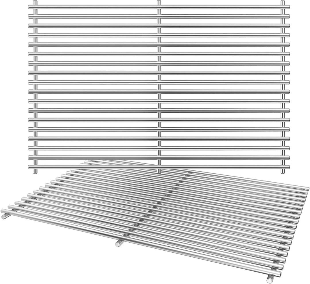 Grill Grates for Weber Spirit 300 & Spirit II GS4 300 Series, Stainless Steel Grates Replacement for Weber Spirit 310 E310 Grill Parts 7639 Spirit 700 Genesis Silver/Gold/Platinum B & C, 1000-3500