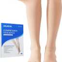 Medical Compression Socks for Women and Men, 15-21 mmHg , Open Toe, Knee High Length Compression Stockings for Varicose Veins, DVT, Edema, Running, Nursing