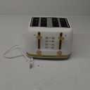 West Bend Timeless 4-Slice Toaster, White Gold