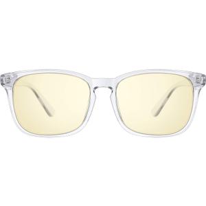 TIJN Gaming Glasses Blue Light Blocking Glasses for Women Men Nerd Eyeglasses Screen Fatigue Anti UV Glare (Transparent(Gaming Glasses))