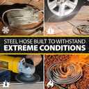 BIONIC STEEL 75 Ft Garden Hose 304 Stainless Steel, 75 Ft Water Hose, Super Tough & Flexible Metal Hose, Lightweight, Crush Resistant Fittings, Kink & Tangle Free, Rust Proof, Easy to Use & Store