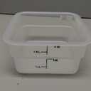 Cambro Food Storage Container - Classic Series Square - 2 QT (Quart) - Commercial Grade for Food Prep (Translucent)