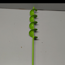 3x24-Inch Garden Auger Drill Bit for Planting and Post Hole Digging - Upgraded Spiral Design, Solid Shaft - Hex Driver Drill Compatible (Green)