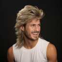 Mullet wigs 80s Costumes Fancy Party Accessory Cosplay Wig Synthetic Wigs RealisticBlone