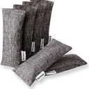 Marsheepy 6 Pack Activated Charcoal Odor Absorber Bags, Shoe Deodorizer insert and Shoe Odor Remover, 100% Natural Shoes Smell RemoverShoe Odor Eliminatorr (60g X 6 PACK) (Brey)