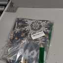 Artoid Mode Black Snowflake Let It Snow Winter Table Runner, Seasonal Christmas Kitchen Dining Table Decoration for Home Party Decor 13x72 Inch