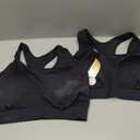SHAPERMINT Sports Bras for Women - Workout Bras for Women, Plus Size Sports Bra, Workout Tops for Women High Support (Black, XL)