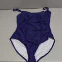 Eomenie Women's One Piece Swimsuits Tummy Control Ruched Bathing Suit 1 Piece Swimwear (Large, Deep Blue)