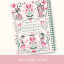 Steel Mill & Co Cute Mini Spiral Notebook, Small 8.25" x 6.25" Journal with Durable Hardcover and 160 Lined Pages, Little Women